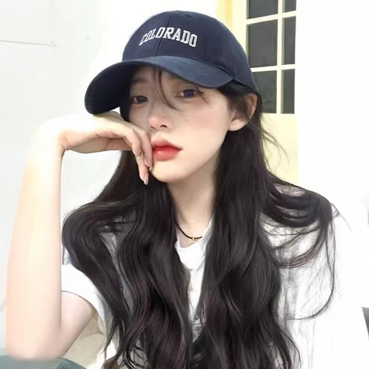 패틸 네이비 레터링 캡모자형 웨이브 가발 SD-250541 SD-250541
