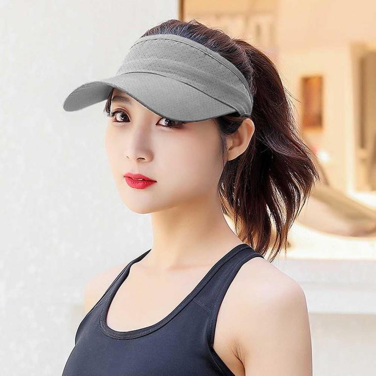메쉬 쿨링 썬캡 그레이 자외선차단모자 스포츠 썬햇 망사 자외선 바캉스