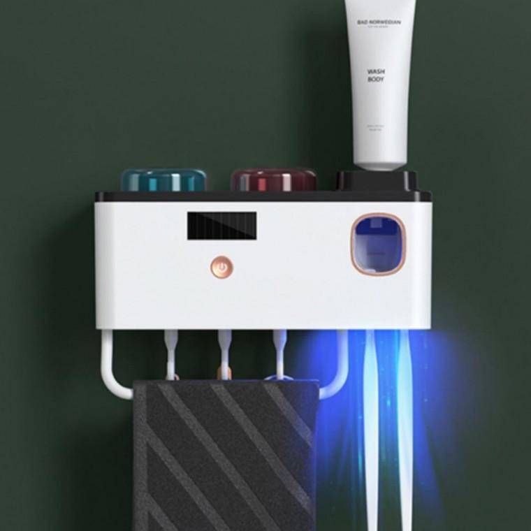 칫솔살균기 화이트 건조 무선 접착식 욕실 소독