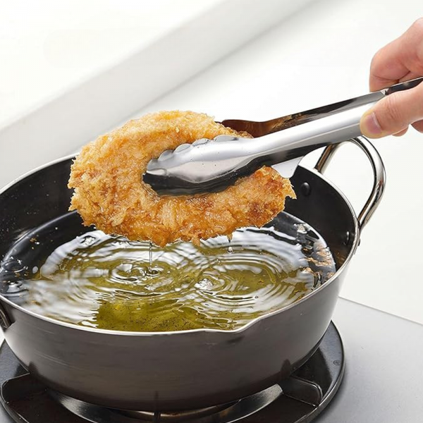 일본 츠바메 바닥에 닿지않는 스텐 샐러드 튀김 요리 집게 23.5cm