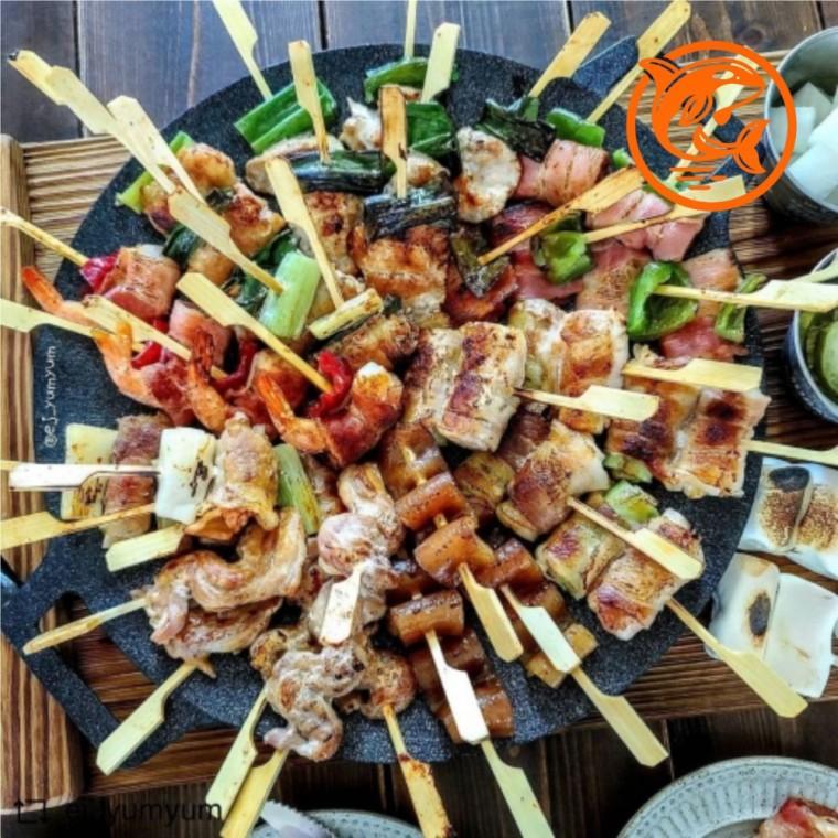 다채로운 캠핑 꼬치구이 400g 바비큐 필수 캠핑 바비큐 스낵