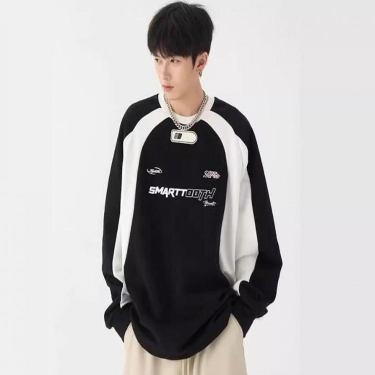 어디든잘어울리는 긴팔티셔츠 이지캐주얼룩 캐주얼 남자티셔츠 트렌디한캐주얼룩