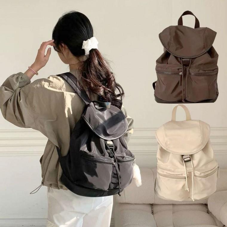 여성 데일리 버클 주머니 캐주얼백팩 캐주얼가방 다용도백팩 가방 여성가방