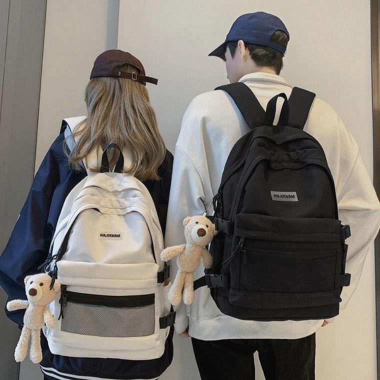 남자 여자 학생 캐주얼 메쉬 멀티 포켓 패션 백팩 학생백팩 가방 신학기 캐주얼백팩