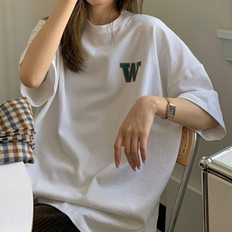박스핏 여성 루즈핏티셔츠 데일리티셔츠 캐주얼티셔츠 캐주얼 여성반팔티