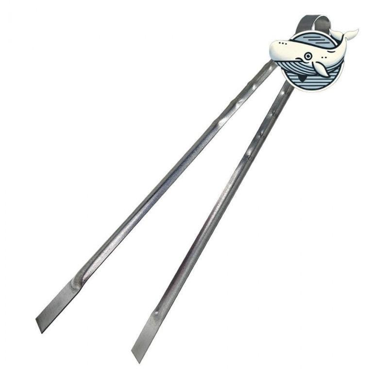 45cm 아연합금 조리 집게 캠핑 바베큐 숯불