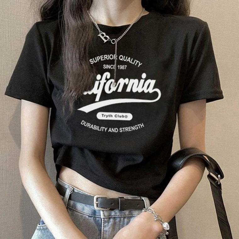 데일리티 반팔티 반팔 여자 캐주얼티 라운드넥 데일리 캐주얼 크롭티