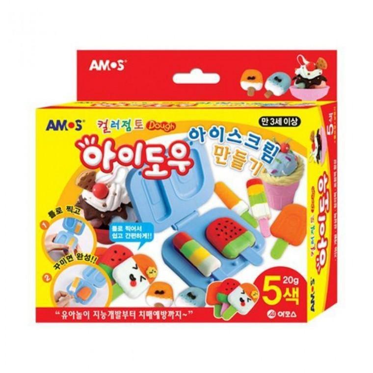 5색세트 아이스크림 20g 미 만들기 아이도우 컬러점토
