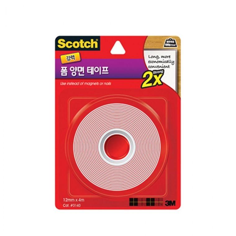 3M 강력 폼 양면테이프 (12mmx4m) 스카치 3140