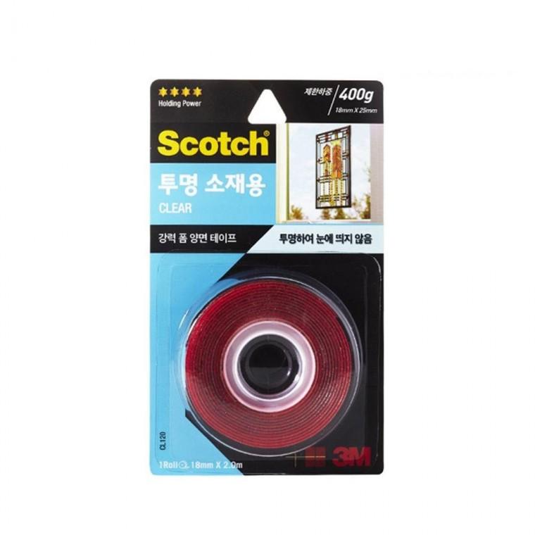 강력 스카치 3M 양면테이프 투명 폼 소재용