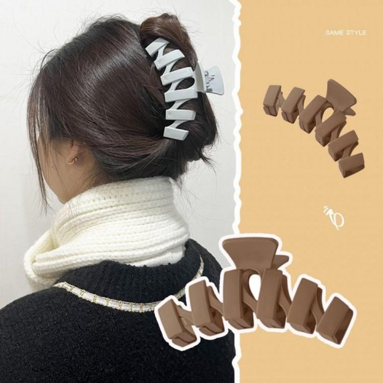 왕머리집게 핀 꼬임 꽈배기 왕집게핀 포인트