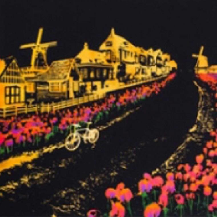 그리기 스크래치 색칠 그림 북 명화 컬러링 취미 명화
