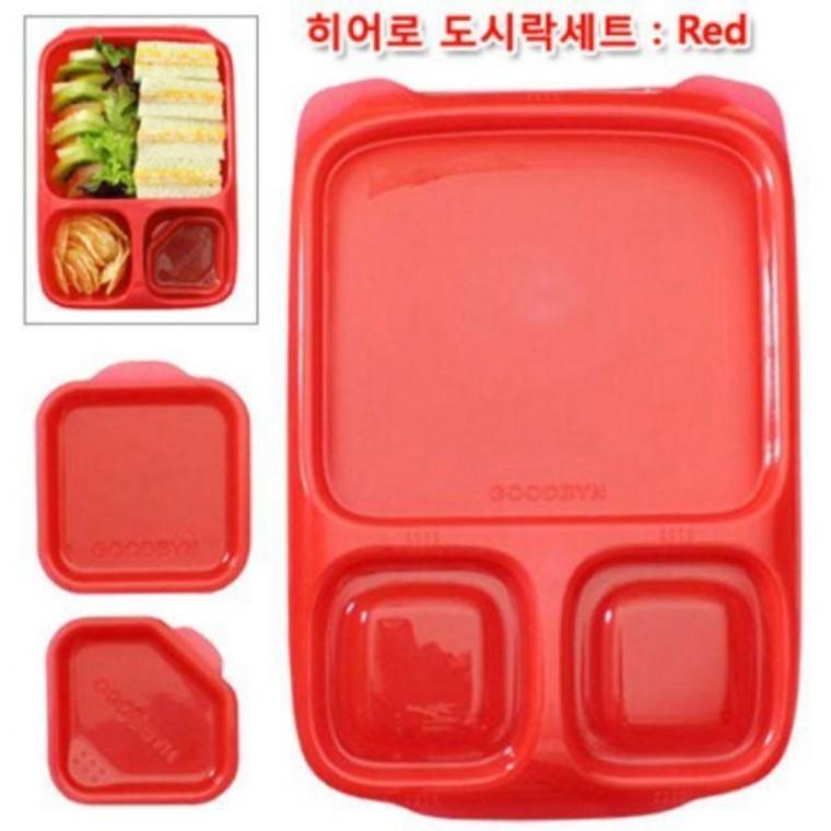 굿빈 도시락세트 레드 빈토