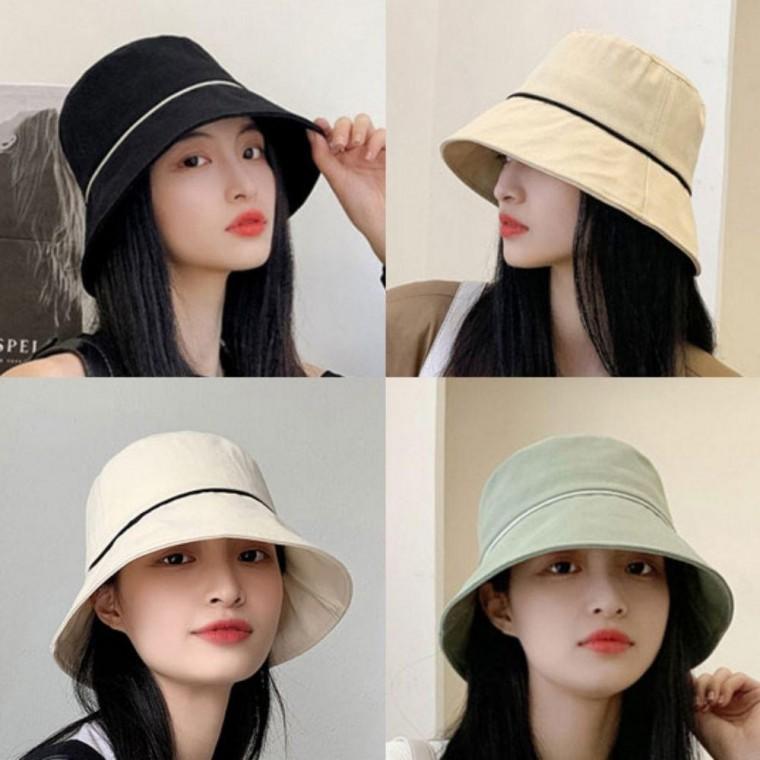 여성 예쁜 라인 디자인 포인트 패션 벙거지 모자