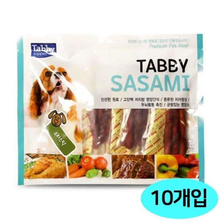 사사미 스틱 강아지 오리x용 애견 간식 10개)