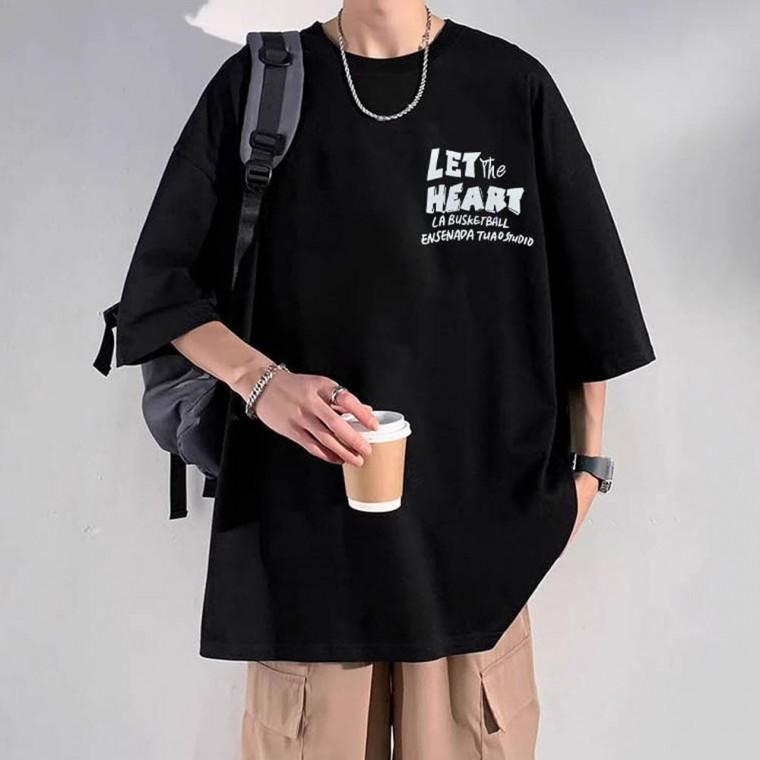 데일리룩 남성 편한반팔티 무지티셔츠 영문로고 캐주얼룩 트렌디룩 캐주얼