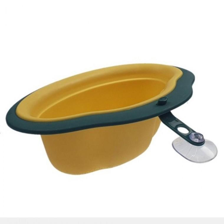 음식물 거름망 옐로 바구니 깔끔음식쓰레기통 싱크대