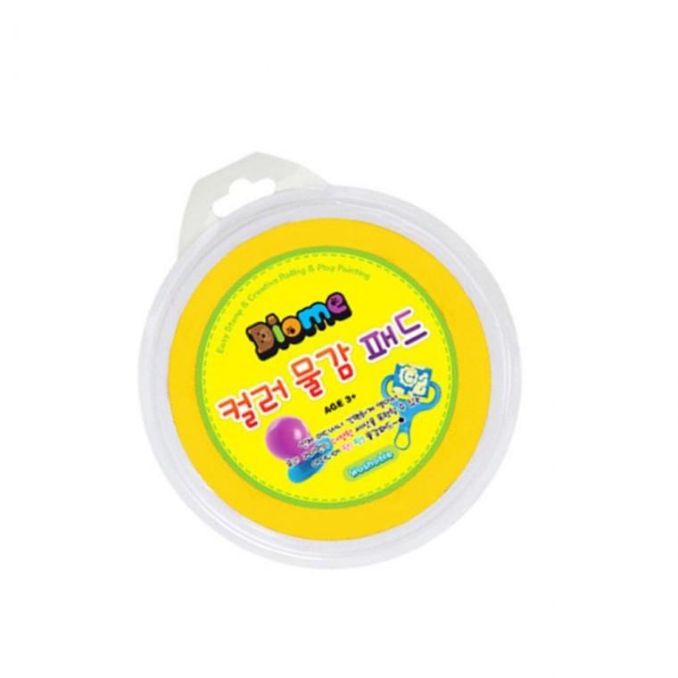 컬러 패드 롤러패드 미술놀이 물감 어린이 노랑