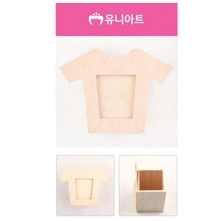 펜꽂이 옷 우드 나무