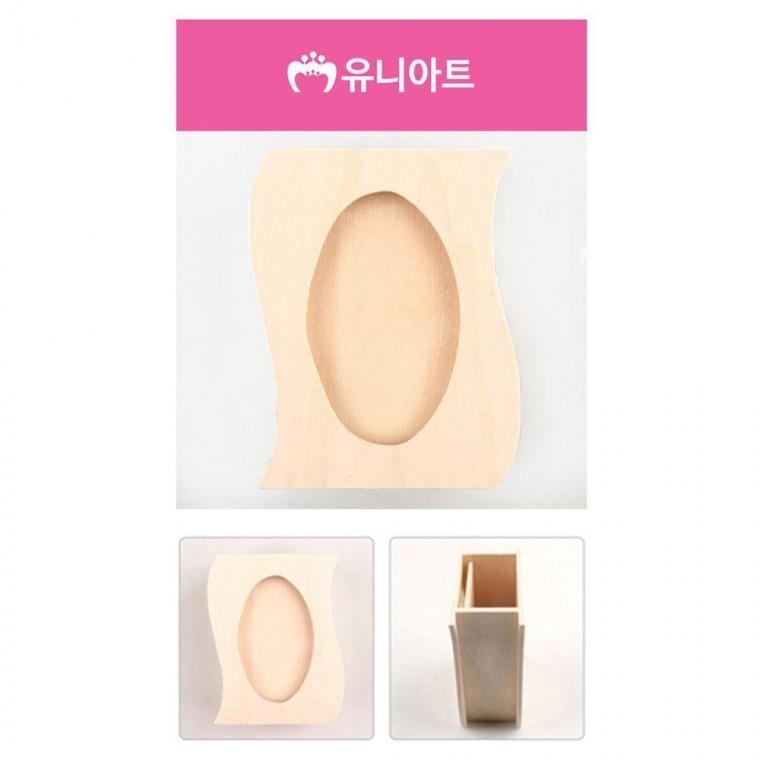 우드 S형 펜꽂이 나무
