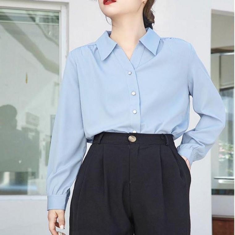 여자셔츠 셔츠 블라우스 카라넥블라우스 직장인