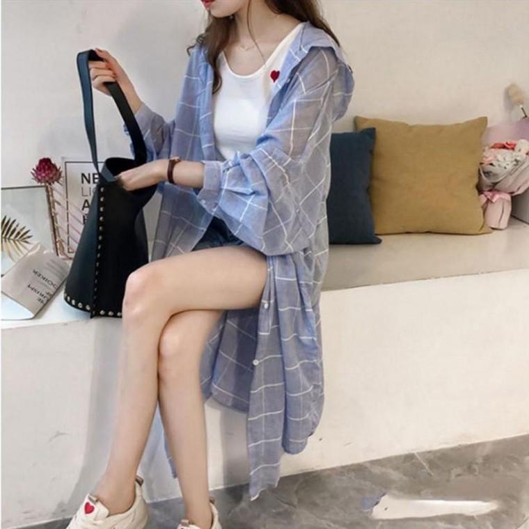 롱후드셔츠 긴셔츠 여성 오버핏셔츠 롱후드 셔츠
