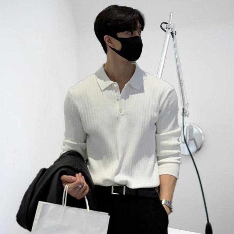깔끔한티셔츠 청바지와잘어울리는 캐주얼박스티셔츠 남자캐주얼티셔츠 남자긴팔티