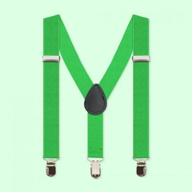 패션 어린이용 키즈 아동 멜빵 주니어 컬러 초록 유아