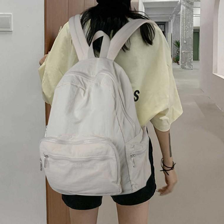 무지배팩 학생 여성 커플가방 데일리 경량 빅사이즈 캐주얼 캐주얼가방 백팩