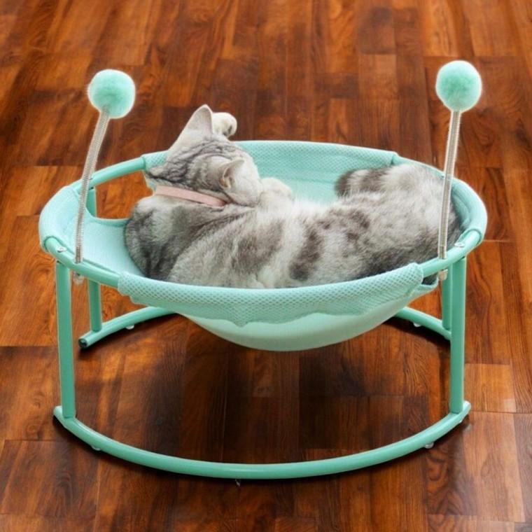 고양이 스프링 (민트) 해먹침대