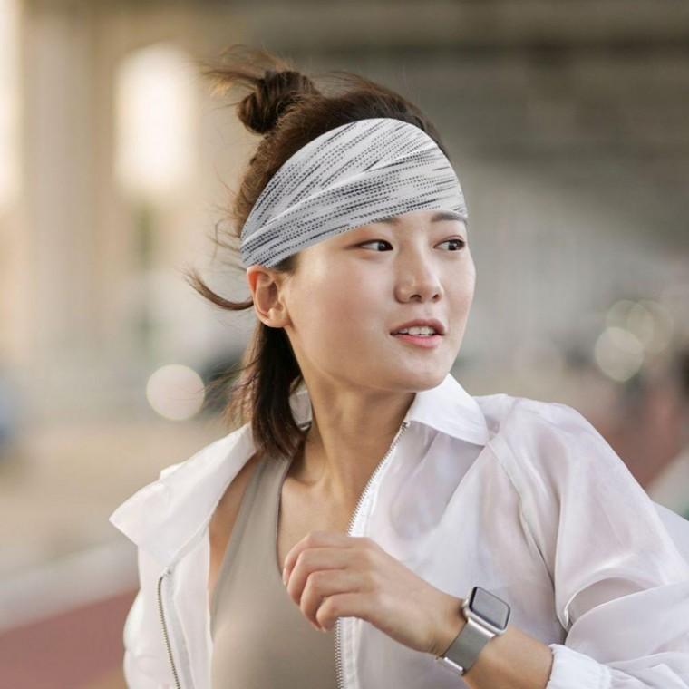 스포츠 땀흡수 머리땀밴드 운동용 헤어밴드 화이트