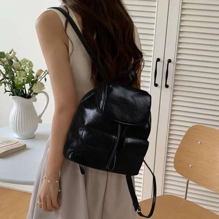 여성 포켓 캐주얼백팩 포인트 출근룩 데일리백팩 데일리가방 캐주얼