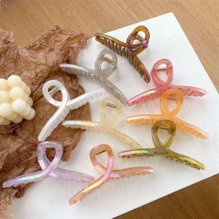 13cm 마블링 빅사이즈 헤어집게핀 집게핀 올림머리