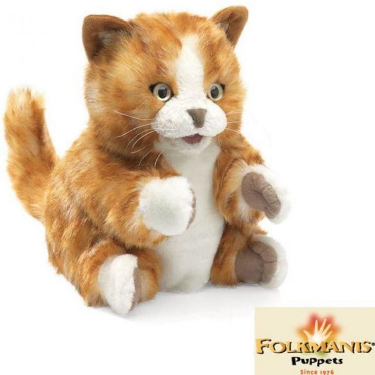 얼룩고양이 노란 고급 F28456039 손인형 폴크마니스