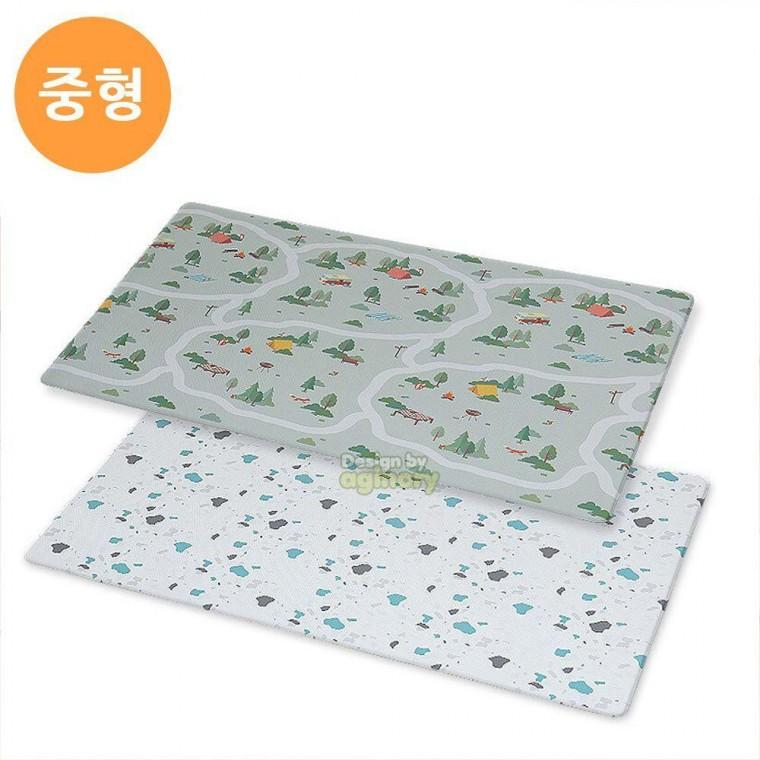 양면 중형 테라죠 놀이방매트 숲속캠프 아기노리