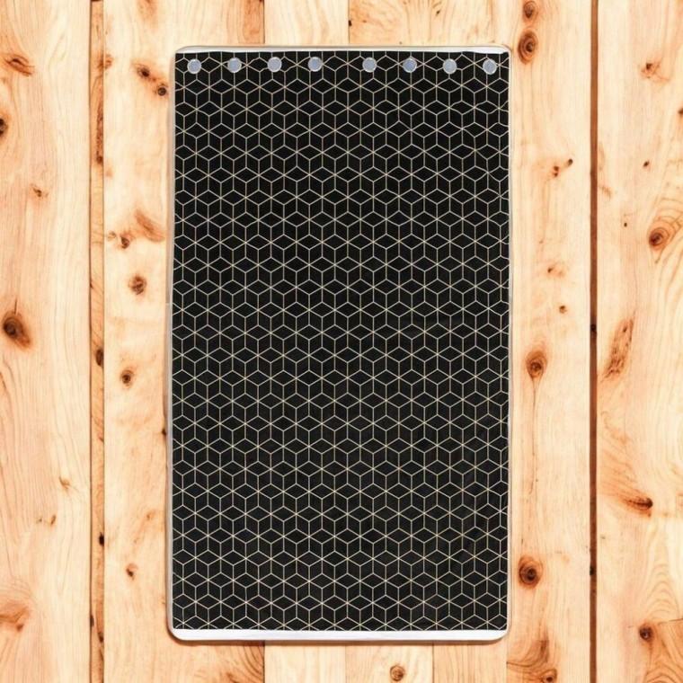 (132x213cm) 암막커튼 (블랙) 2장 아일릿