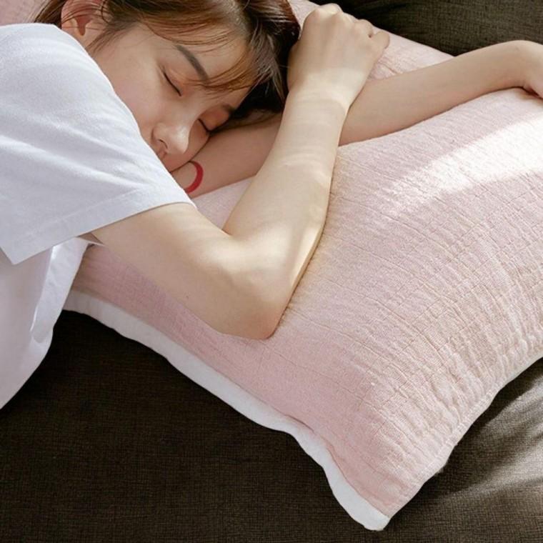 밴딩 (핑크) 순면 베개커버 b