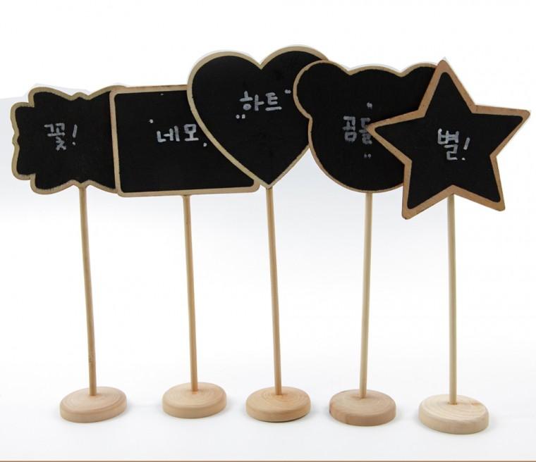 sDD 블랙 미니 보드 인테리어용 칠판 이름표 1P