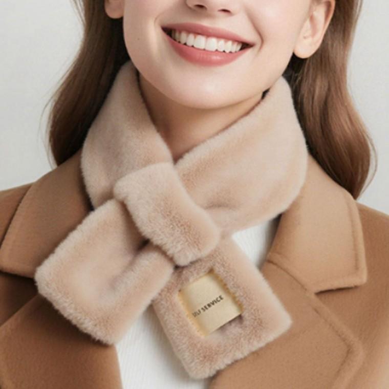 캐주얼 캐주얼목도리 정장 겨울 토끼털목도리 정장목도리 숏퍼 퍼 목도리