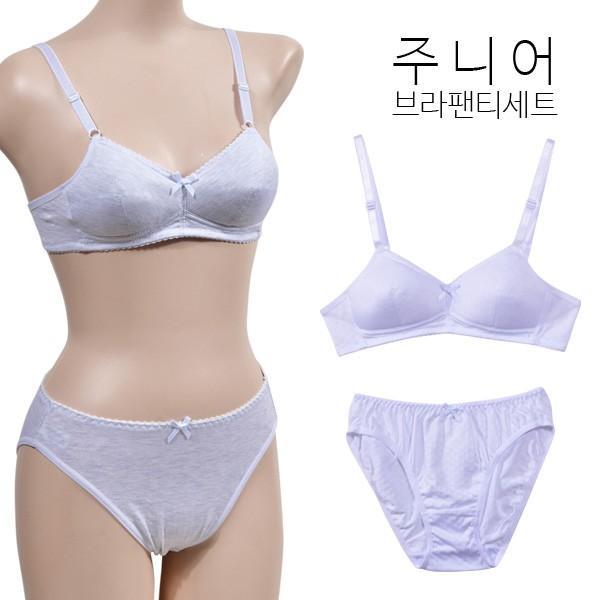 베이직한 2단계 주니어 브라 팬티 세트0111db
