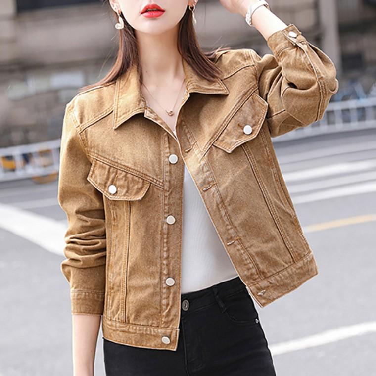 캐주얼 데일리재킷 데님자켓 여자재킷 캐주얼재킷 데일리 카키색 정장재킷