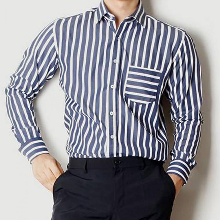 캐주얼셔츠 스트라이프 기본셔츠 데일리셔츠 오버핏셔츠 남성셔츠 기본 캐주얼