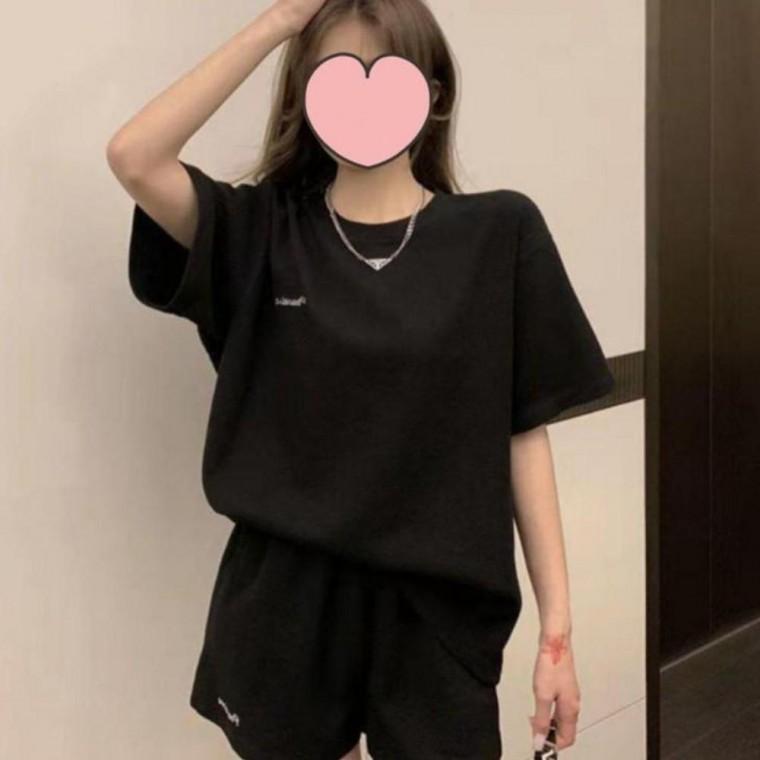 바지 캐주얼와플 반팔 투피스 세트 데이트룩 페미닌룩 캐주얼룩 여성의류