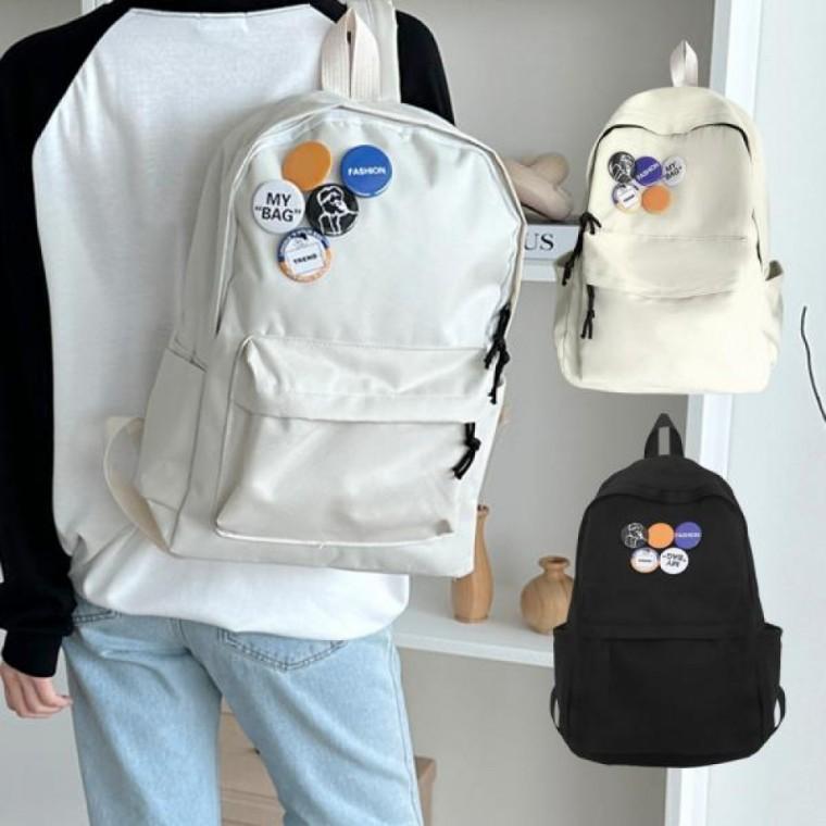 베이직 백팩 학생 소풍 여행 가벼운 캐주얼 가방