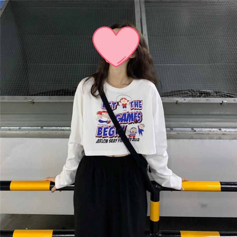 캐주얼룩 페미닌룩 JSC-d0127 데일리룩 크롭 티셔츠 캐릭터 여성의류