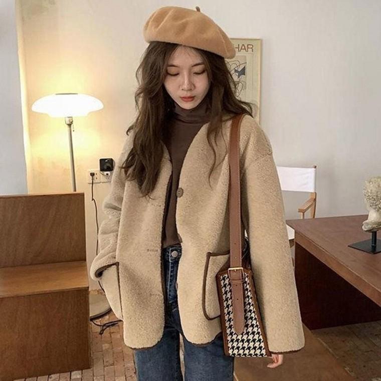 여성 여자 재킷 뽀글이 자켓 양털 점퍼 아우터 캐주얼 재킷 자켓 주머니