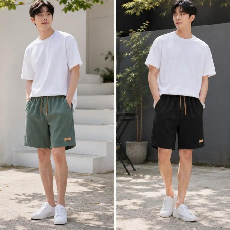 남자 여름 편한 반바지 캐주얼 스판 쿨 아이스 팬츠 5부 바지