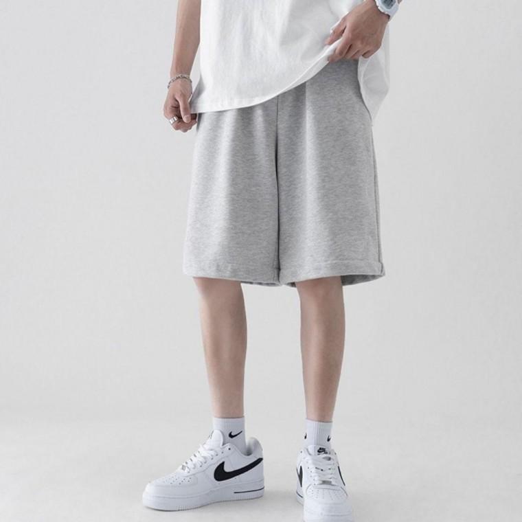 반바지 허리밴딩 5부 남성 캐주얼 그레이 추리닝팬츠 남자 캐주얼바지 여름