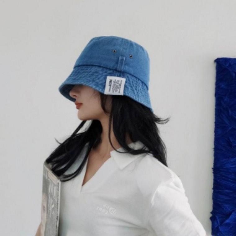 데님벙거지 모자 청버킷햇 패션아이템 캐주얼모자
