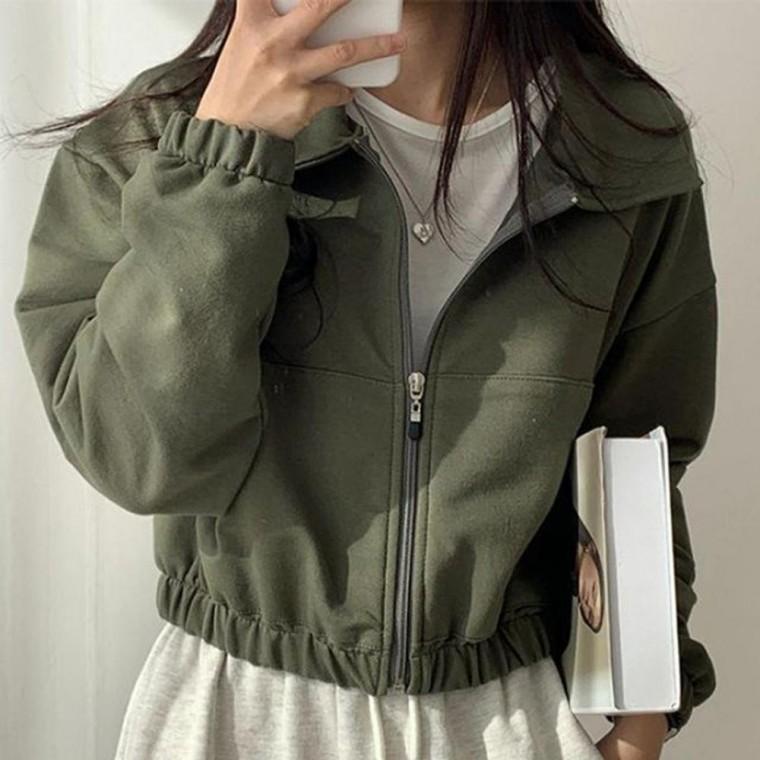 캐주얼 여자 자켓 여성 간절기 크롭 데일리 3컬러 봄 봄 크롭 자켓 여자